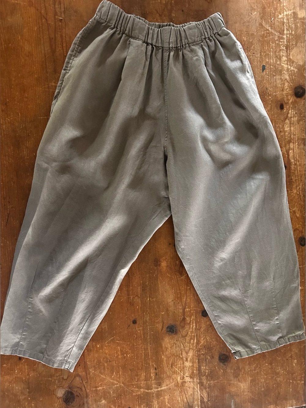 MUJI French linen balloon pants. Excellent condition.